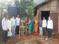 Water tank setup for Dongarwadi school Neral